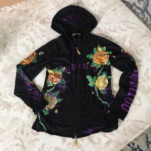 Ed Hardy Zip-Up Sweater/Hoodie